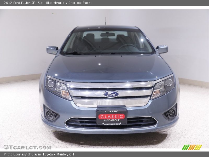 Steel Blue Metallic / Charcoal Black 2012 Ford Fusion SE