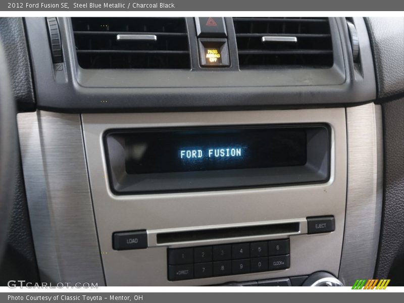 Steel Blue Metallic / Charcoal Black 2012 Ford Fusion SE