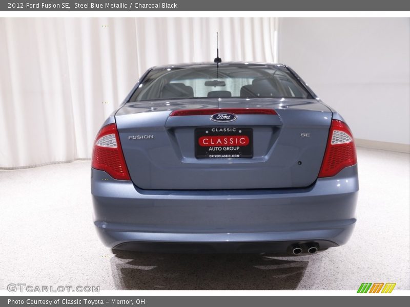 Steel Blue Metallic / Charcoal Black 2012 Ford Fusion SE
