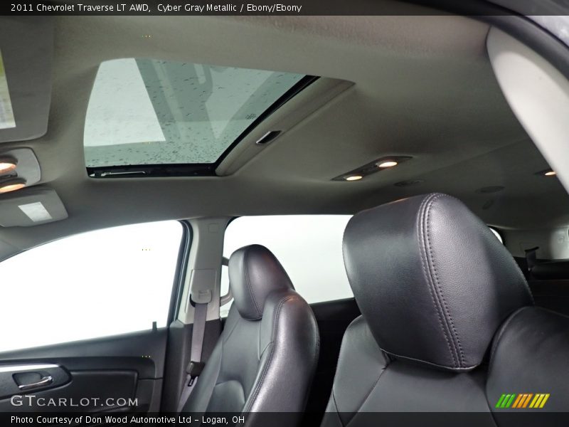 Cyber Gray Metallic / Ebony/Ebony 2011 Chevrolet Traverse LT AWD