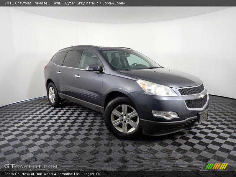 Cyber Gray Metallic / Ebony/Ebony 2011 Chevrolet Traverse LT AWD