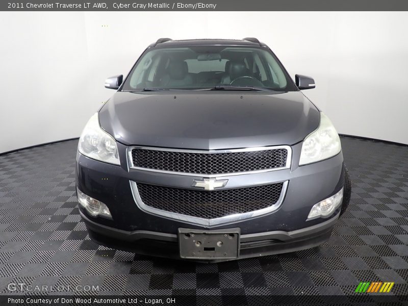 Cyber Gray Metallic / Ebony/Ebony 2011 Chevrolet Traverse LT AWD