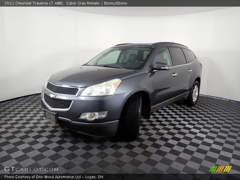 Cyber Gray Metallic / Ebony/Ebony 2011 Chevrolet Traverse LT AWD