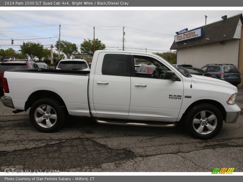 Bright White / Black/Diesel Gray 2014 Ram 1500 SLT Quad Cab 4x4