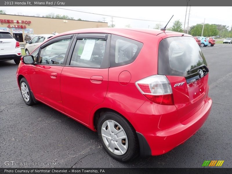 Milano Red / Gray 2013 Honda Fit
