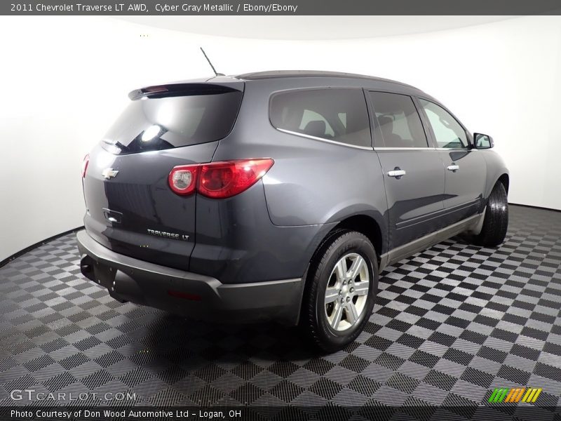 Cyber Gray Metallic / Ebony/Ebony 2011 Chevrolet Traverse LT AWD