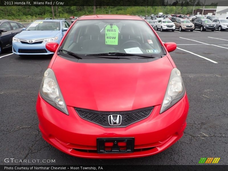Milano Red / Gray 2013 Honda Fit