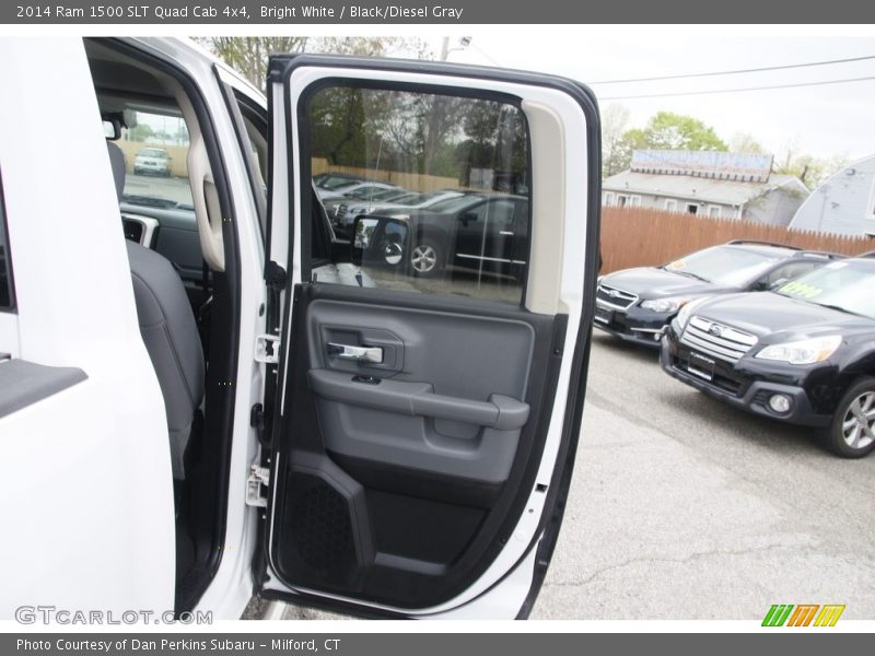 Bright White / Black/Diesel Gray 2014 Ram 1500 SLT Quad Cab 4x4