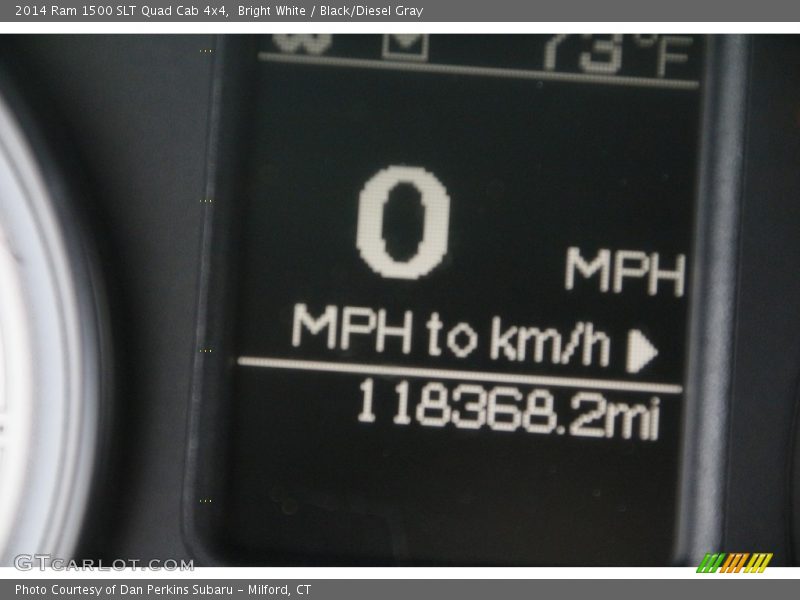 Bright White / Black/Diesel Gray 2014 Ram 1500 SLT Quad Cab 4x4