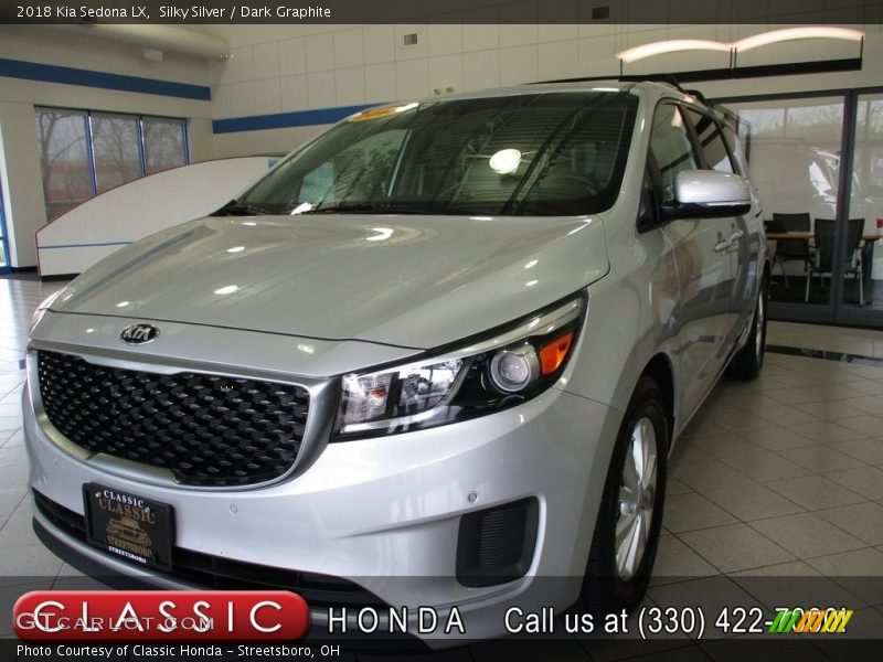 Silky Silver / Dark Graphite 2018 Kia Sedona LX