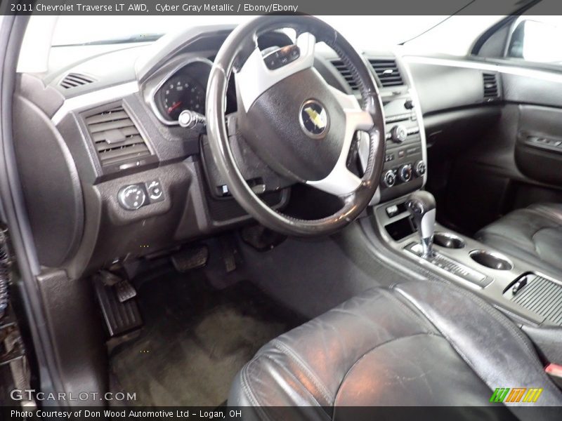 Cyber Gray Metallic / Ebony/Ebony 2011 Chevrolet Traverse LT AWD