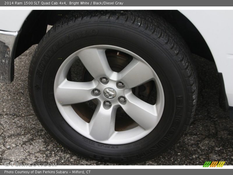 Bright White / Black/Diesel Gray 2014 Ram 1500 SLT Quad Cab 4x4