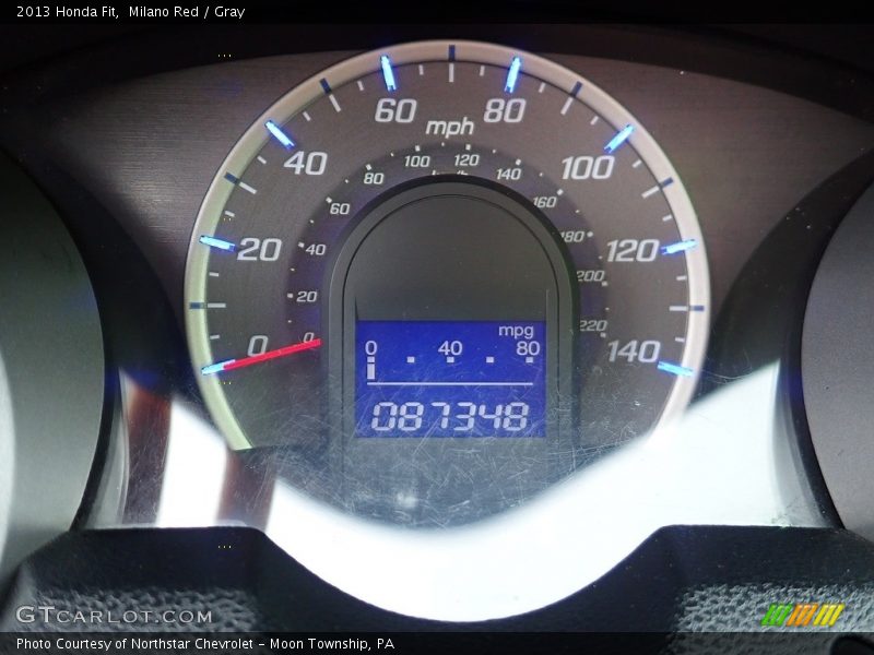 Milano Red / Gray 2013 Honda Fit