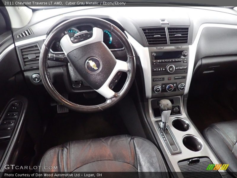 Cyber Gray Metallic / Ebony/Ebony 2011 Chevrolet Traverse LT AWD