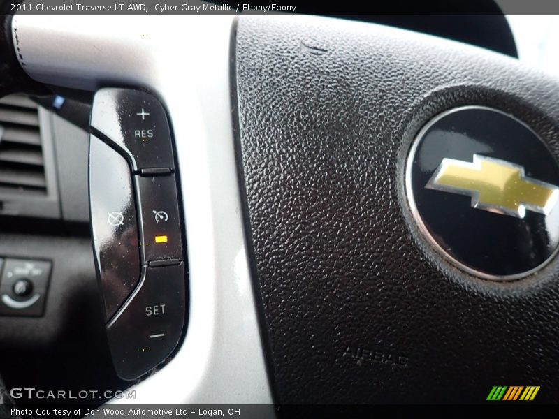 Cyber Gray Metallic / Ebony/Ebony 2011 Chevrolet Traverse LT AWD