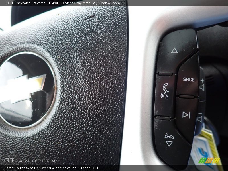 Cyber Gray Metallic / Ebony/Ebony 2011 Chevrolet Traverse LT AWD