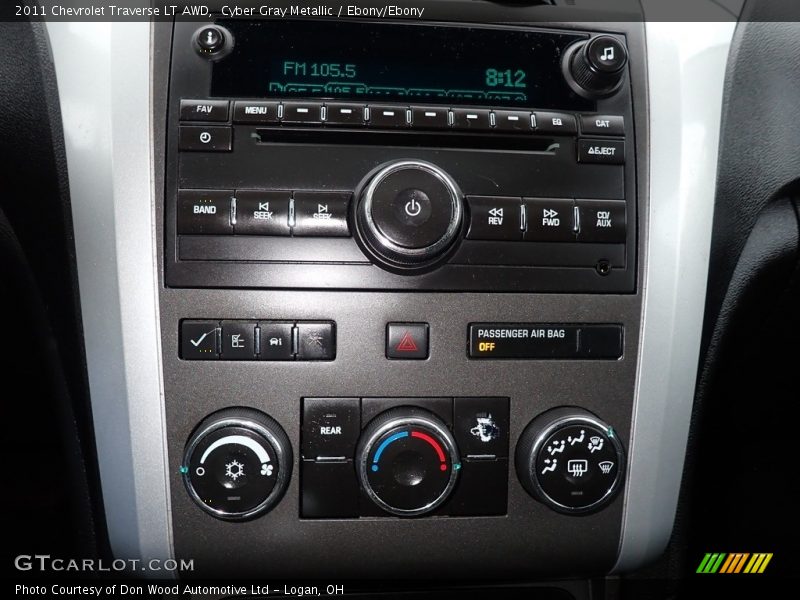 Cyber Gray Metallic / Ebony/Ebony 2011 Chevrolet Traverse LT AWD