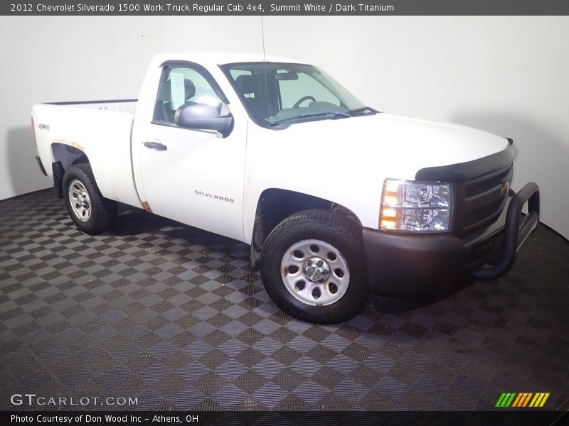 Summit White / Dark Titanium 2012 Chevrolet Silverado 1500 Work Truck Regular Cab 4x4