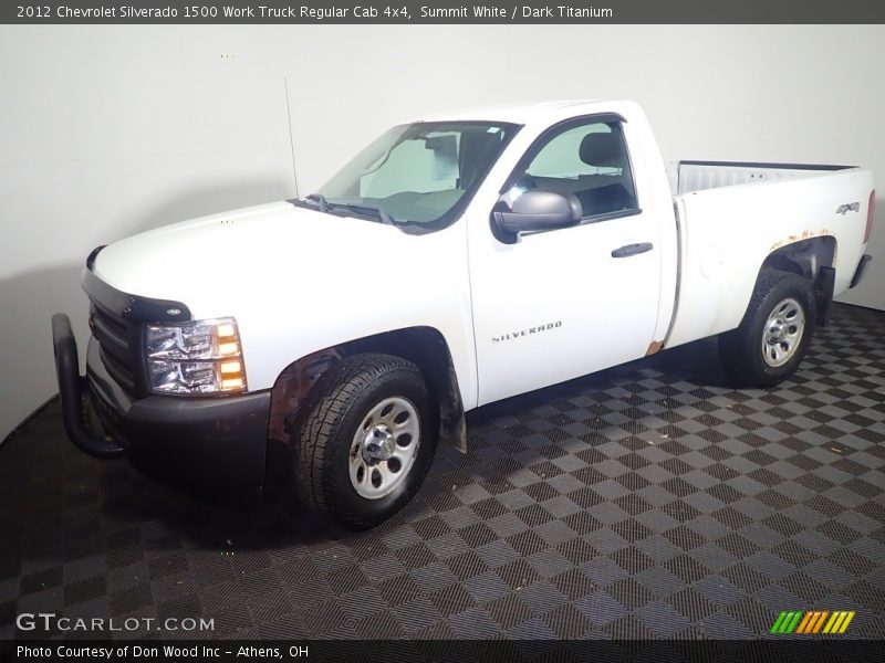 Summit White / Dark Titanium 2012 Chevrolet Silverado 1500 Work Truck Regular Cab 4x4