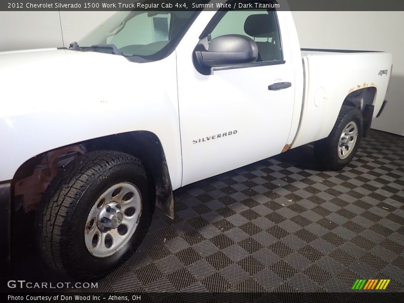 Summit White / Dark Titanium 2012 Chevrolet Silverado 1500 Work Truck Regular Cab 4x4