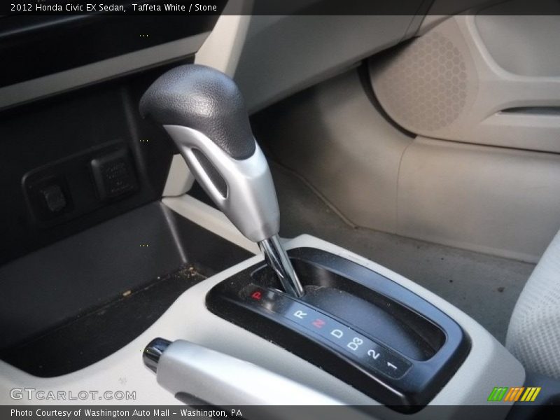 Taffeta White / Stone 2012 Honda Civic EX Sedan