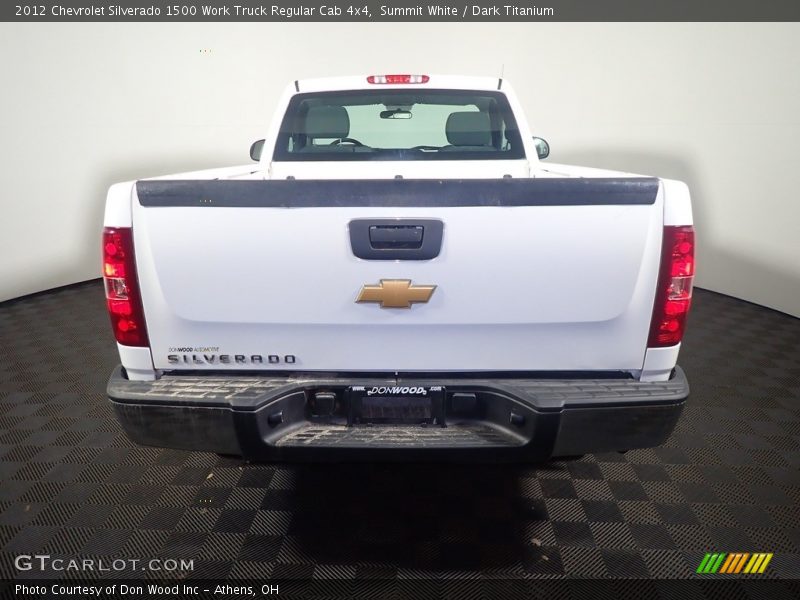 Summit White / Dark Titanium 2012 Chevrolet Silverado 1500 Work Truck Regular Cab 4x4