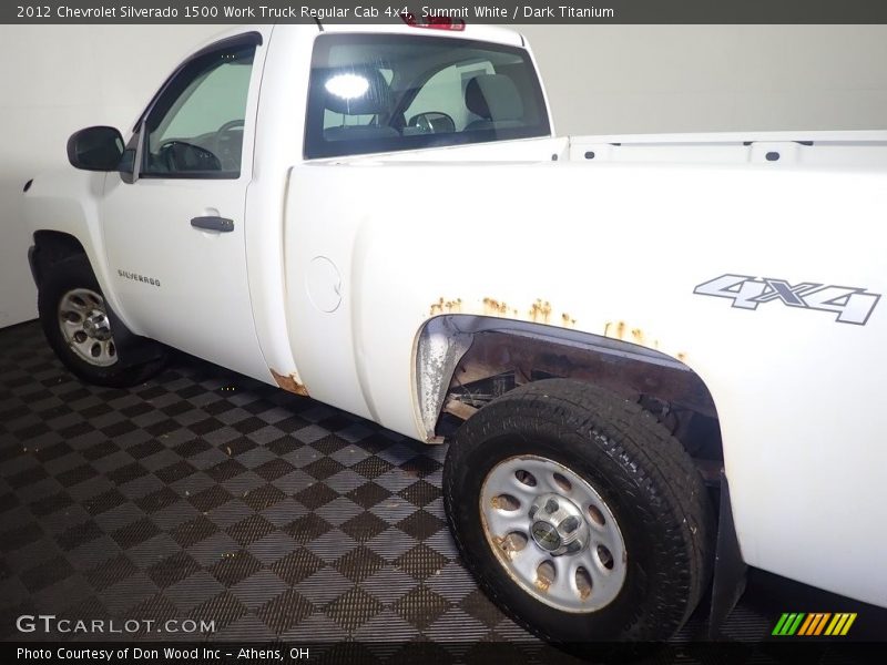 Summit White / Dark Titanium 2012 Chevrolet Silverado 1500 Work Truck Regular Cab 4x4