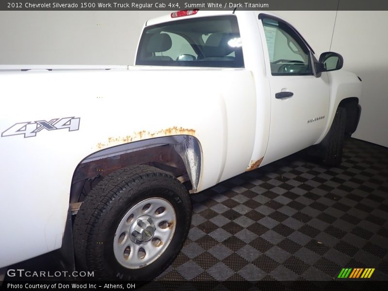 Summit White / Dark Titanium 2012 Chevrolet Silverado 1500 Work Truck Regular Cab 4x4