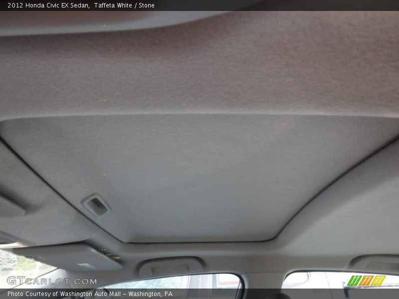 Taffeta White / Stone 2012 Honda Civic EX Sedan