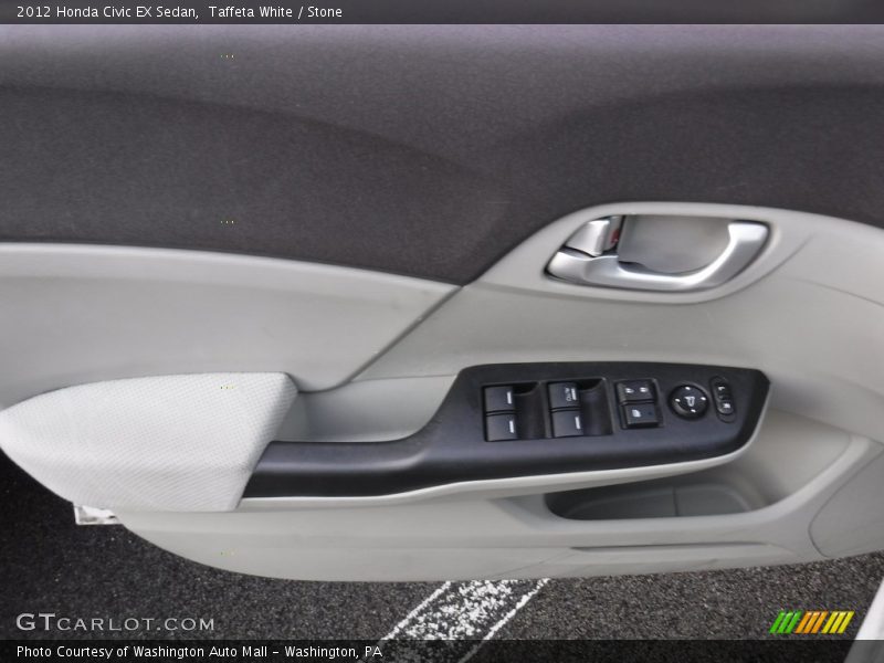 Taffeta White / Stone 2012 Honda Civic EX Sedan