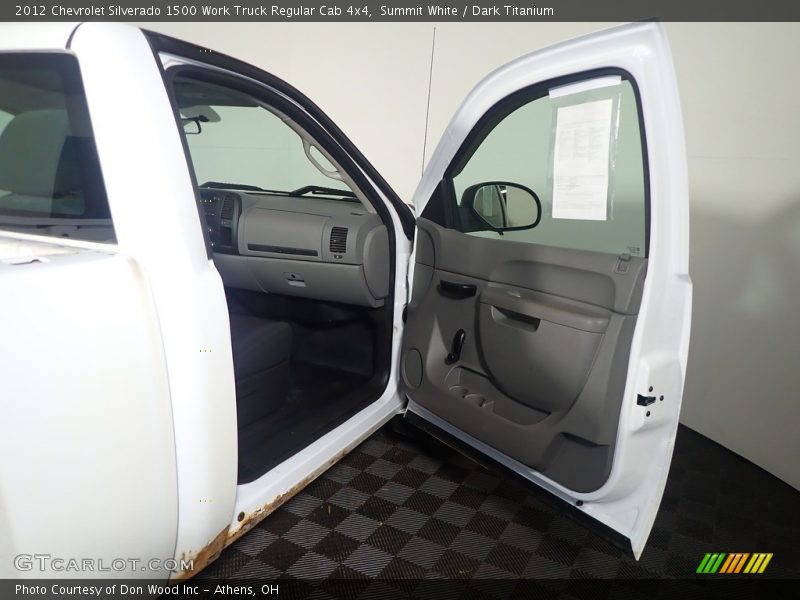 Summit White / Dark Titanium 2012 Chevrolet Silverado 1500 Work Truck Regular Cab 4x4