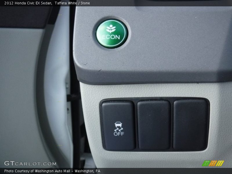 Taffeta White / Stone 2012 Honda Civic EX Sedan