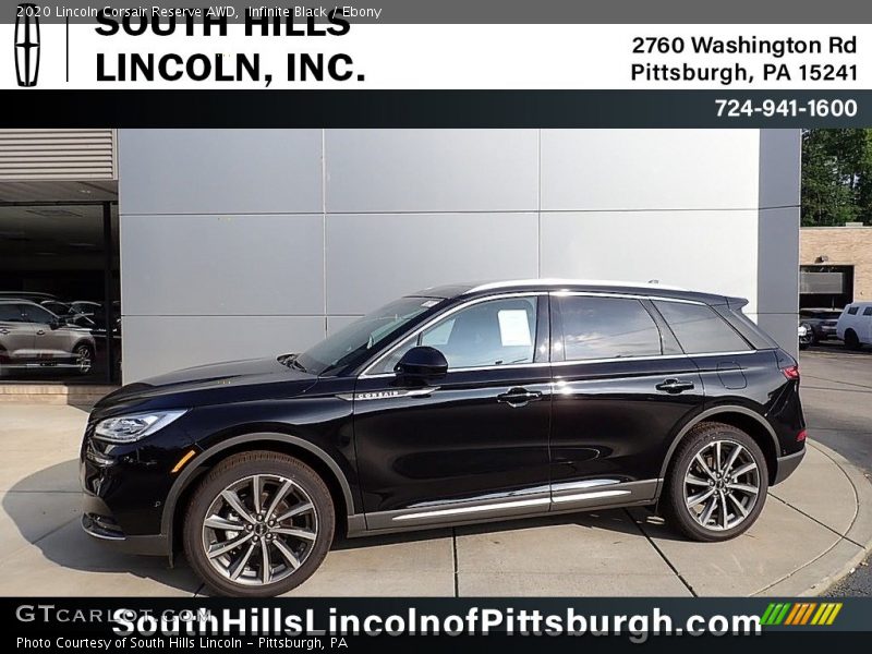Infinite Black / Ebony 2020 Lincoln Corsair Reserve AWD