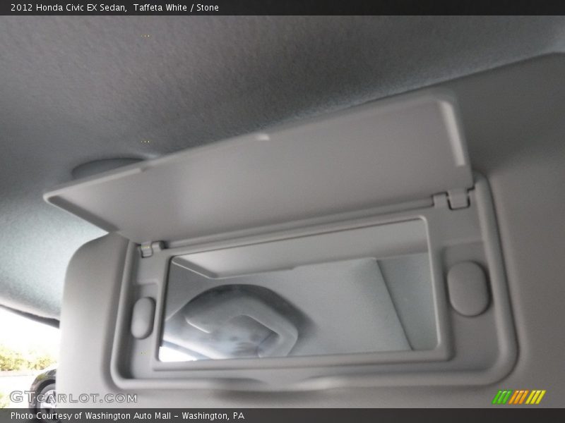 Taffeta White / Stone 2012 Honda Civic EX Sedan