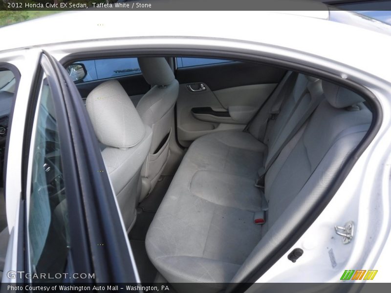 Taffeta White / Stone 2012 Honda Civic EX Sedan