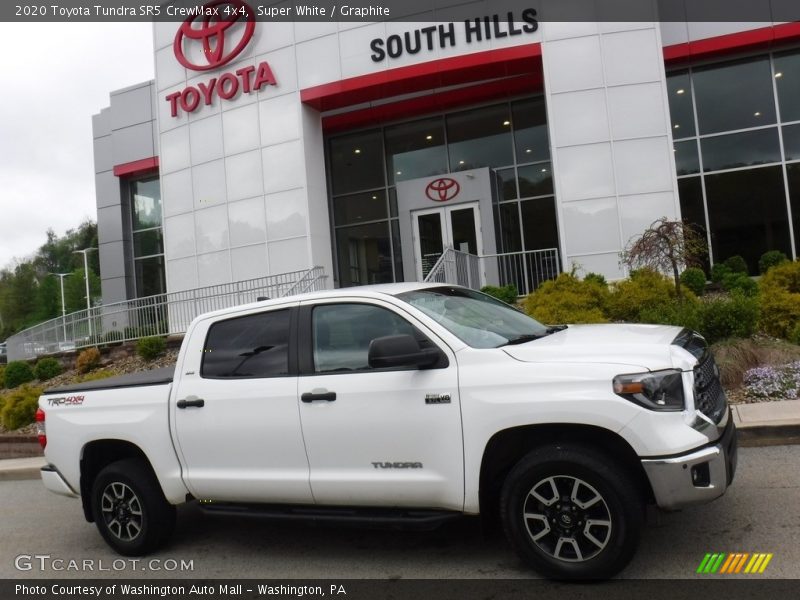 Super White / Graphite 2020 Toyota Tundra SR5 CrewMax 4x4