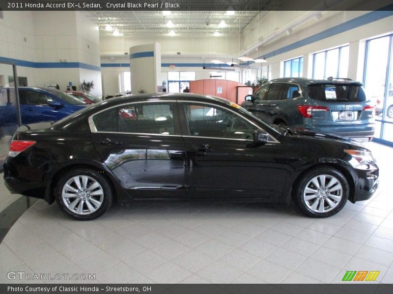 Crystal Black Pearl / Black 2011 Honda Accord EX-L Sedan