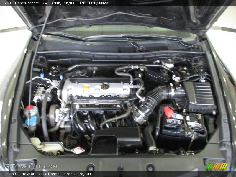Crystal Black Pearl / Black 2011 Honda Accord EX-L Sedan
