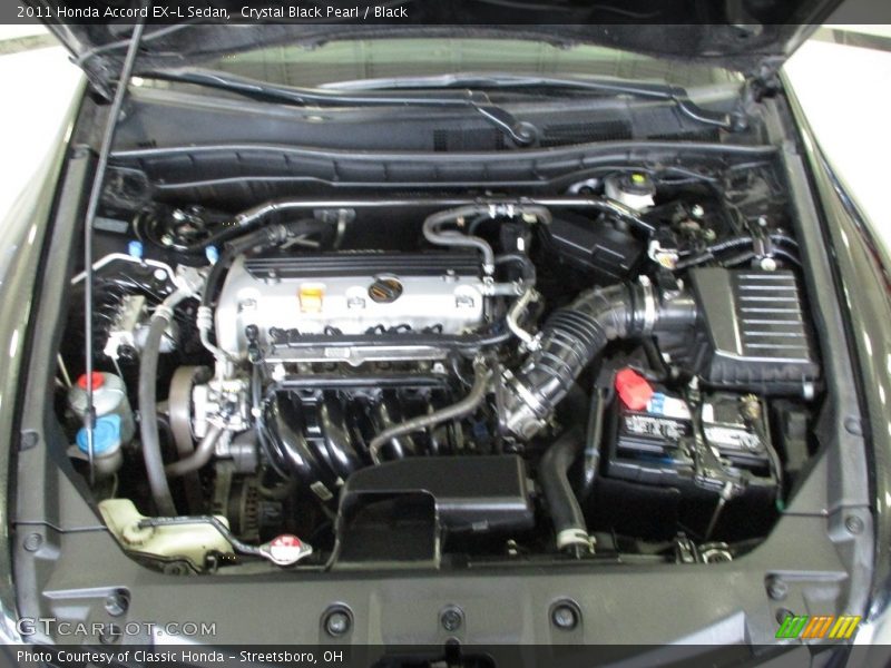 Crystal Black Pearl / Black 2011 Honda Accord EX-L Sedan
