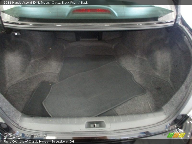 Crystal Black Pearl / Black 2011 Honda Accord EX-L Sedan