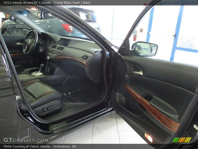 Crystal Black Pearl / Black 2011 Honda Accord EX-L Sedan