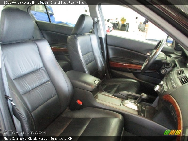 Crystal Black Pearl / Black 2011 Honda Accord EX-L Sedan