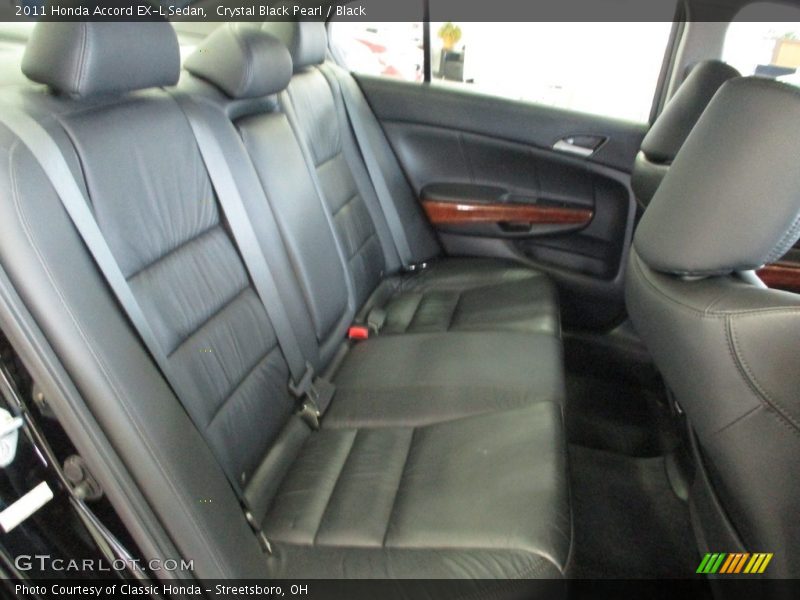 Crystal Black Pearl / Black 2011 Honda Accord EX-L Sedan