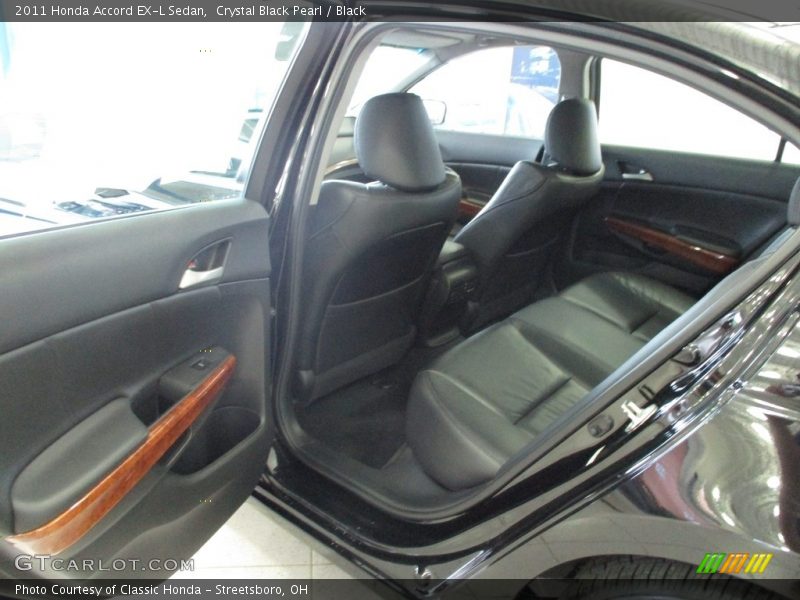 Crystal Black Pearl / Black 2011 Honda Accord EX-L Sedan