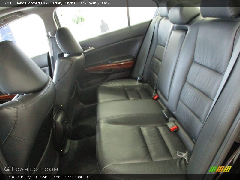 Crystal Black Pearl / Black 2011 Honda Accord EX-L Sedan