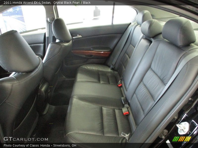 Crystal Black Pearl / Black 2011 Honda Accord EX-L Sedan