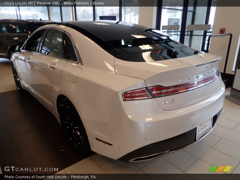 White Platinum / Ebony 2020 Lincoln MKZ Reserve AWD