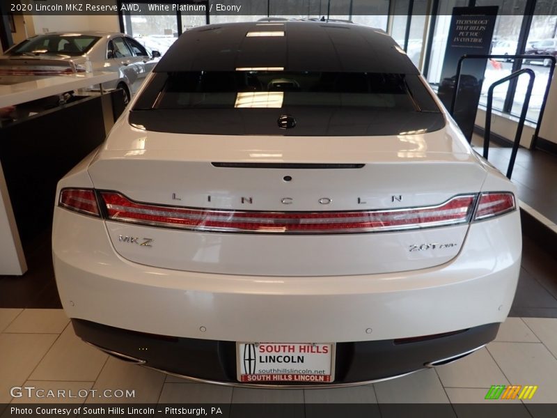 White Platinum / Ebony 2020 Lincoln MKZ Reserve AWD