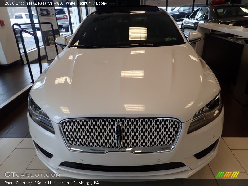 White Platinum / Ebony 2020 Lincoln MKZ Reserve AWD