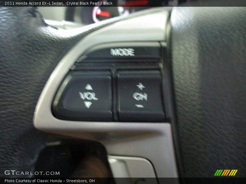 Crystal Black Pearl / Black 2011 Honda Accord EX-L Sedan